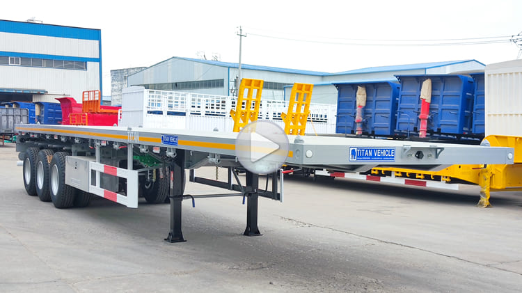 Tri Axle Trailer - 40 Ft Flat Deck Trailer for Sale in Guam Apra (4)