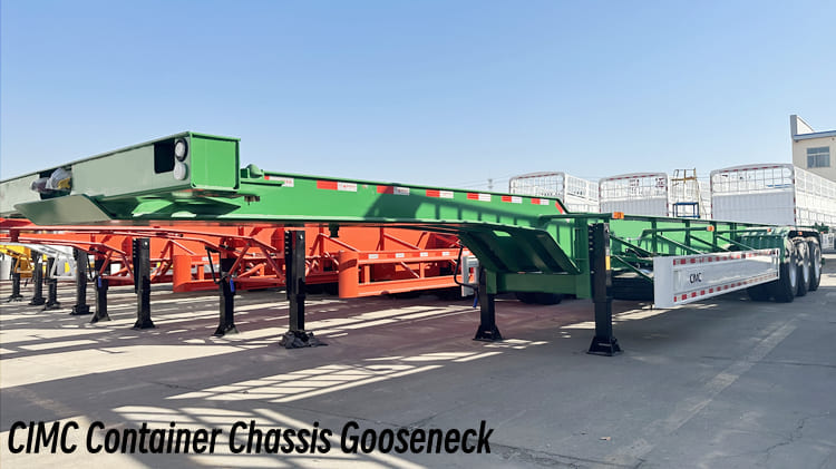 CIMC Container Chassis Gooseneck 40 Ft Chassis for Sale in Guam