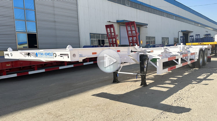 2 Axle 40 Ft Shipping Gooseneck Container Trailer for Sale in Apra Guam