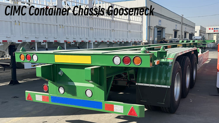 CIMC Container Chassis Gooseneck 40 Ft Chassis for Sale in Guam