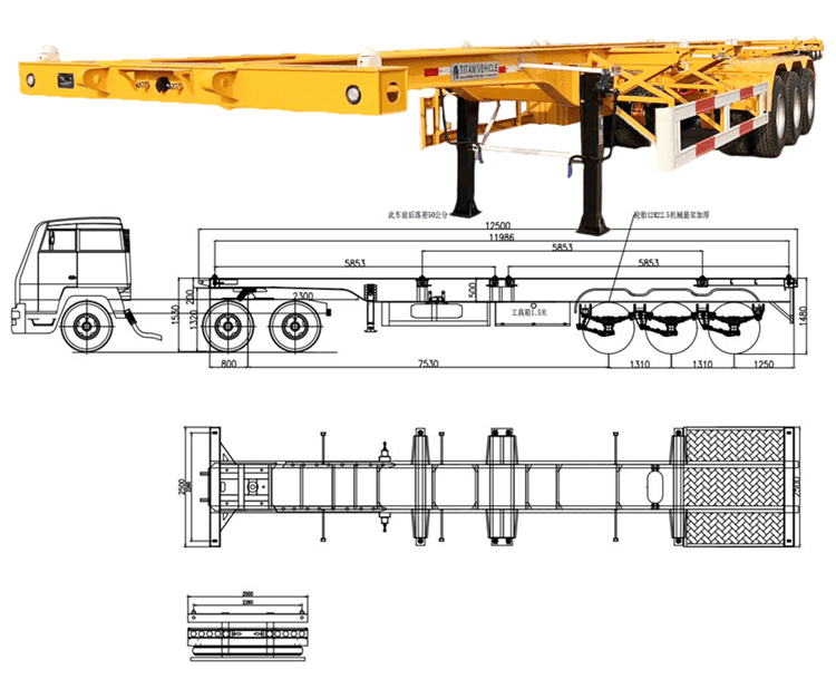 20 40 Combo Chassis for Sale in Guam