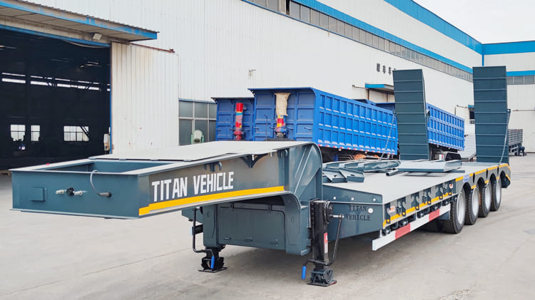 100 Tons Low Bed Trailer for Sale in Guam 
