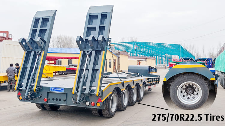 100 Tons Low Bed Trailer for Sale in Guam 