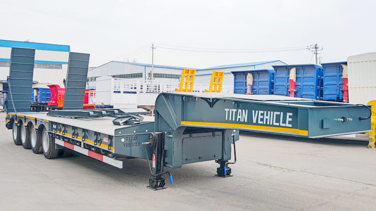 100 Tons Low Bed Trailer for Sale in Guam 