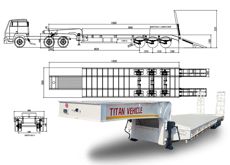 low low bed trailer