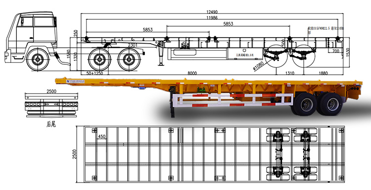 flatbed trailer