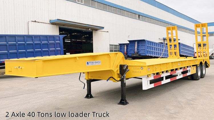 2 Axle 40 Tons low loader Truck | Low Bed Trailer for Sale in Guam Agana