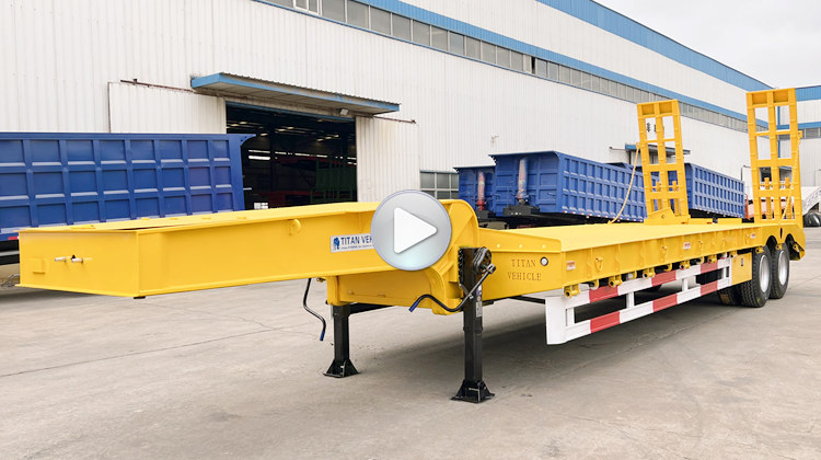 2 Axle 40 Tons low loader Truck | Low Bed Trailer for Sale in Guam Agana