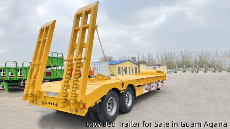 2 Axle 40 Tons low loader Truck | Low Bed Trailer for Sale in Guam Agana
