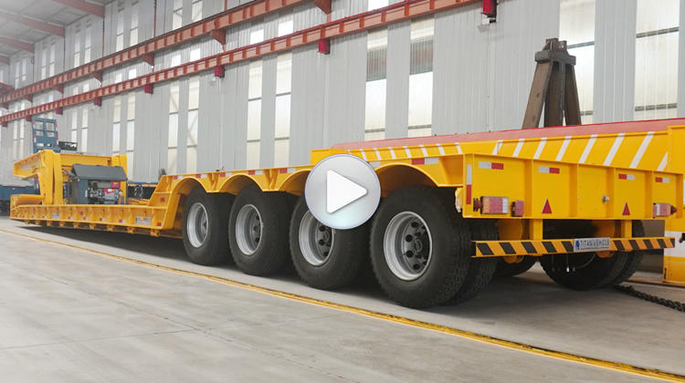 4 Axle 100 Tons Detachable Trailer | RGN Trailer for Sale in Guam Apra