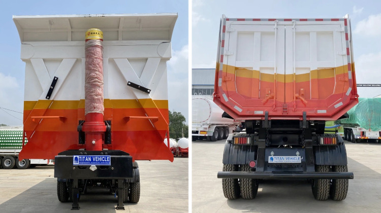 4 Axle 40 Cubic End Dump Trailer for Sale in Guam Apra