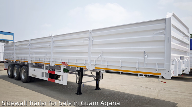 3 Axle 50 Ton Side Wall Trailer | Sidewall Trailer for Sale in Guam Agana
