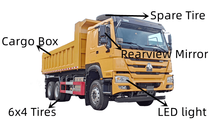 Cheap Howo 400 Dump Trucks for Sale in Guam