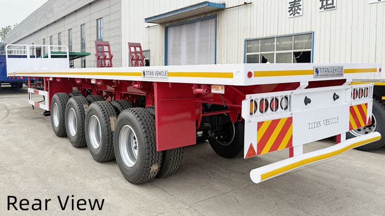 4 Axle 40Ft Flatbed Semi Trailer for Sale in Guam