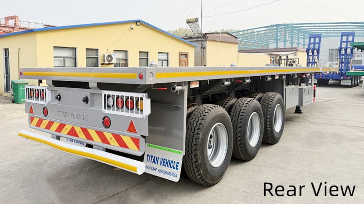 Tri Axle 40 Feet Flatbed Trailer in Guam Apra
