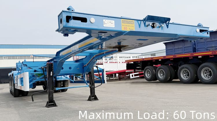 Tri Axle 40 Ft Container Chassis Trailer for Sale in Guam