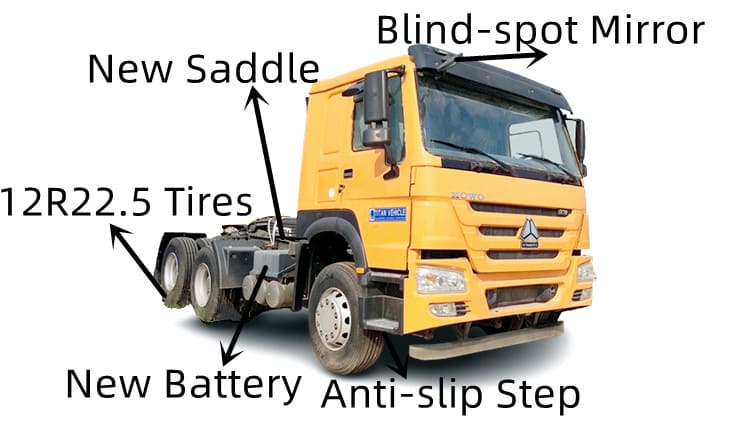 Used Sinotruk Howo 371 Tractor Truck for Sale in Guam