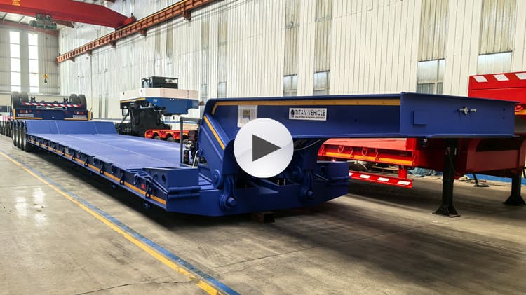 5 Axle 100 Ton Hydraulic Detachable Lowboy Trailer for Sale in Guam