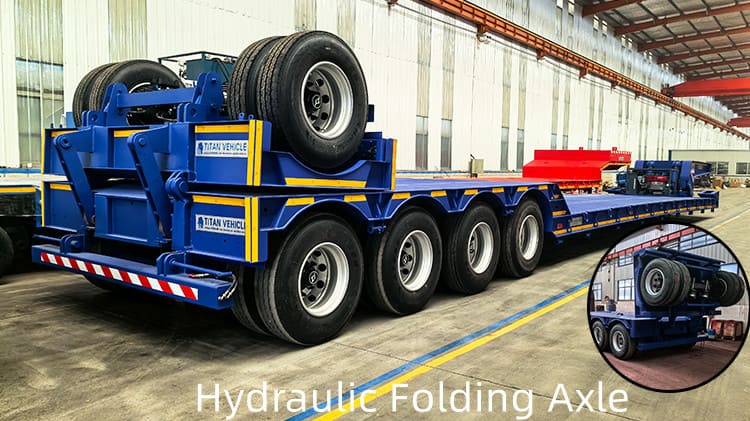 5 Axle 100 Ton Hydraulic Detachable Lowboy Trailer for Sale in Guam