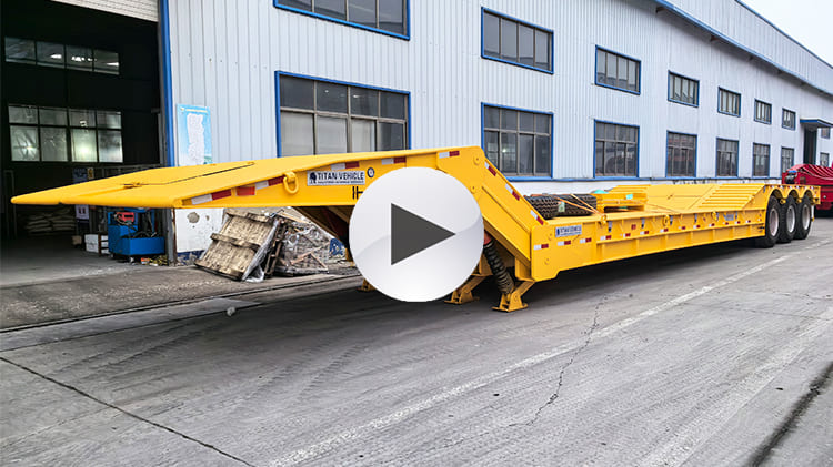 Tri Axle 80 Ton Hydraulic Folding Gooseneck Trailer for Sale in Guam