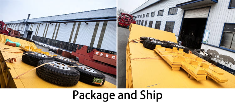 Tri Axle 80 Ton Hydraulic Folding Gooseneck Trailer for Sale in Guam