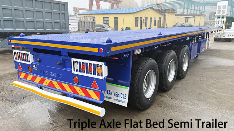 2025 Triple Axle Flat Bed Semi Trailer for Sale in Guam