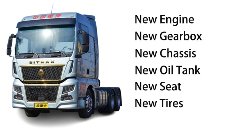 LHD Used Sitrak Howo G7 Tractor Truck 6x4 for Sale in Guam
