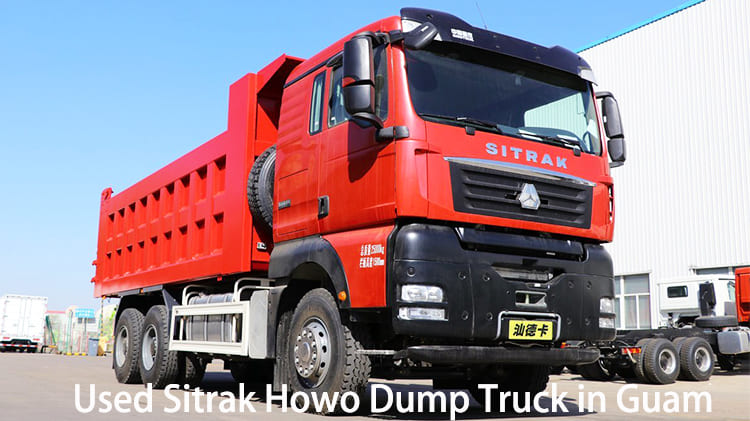 ZZ3256 Used Sitrak Howo Dump Truck G7 for Sale in Guam Agana Port