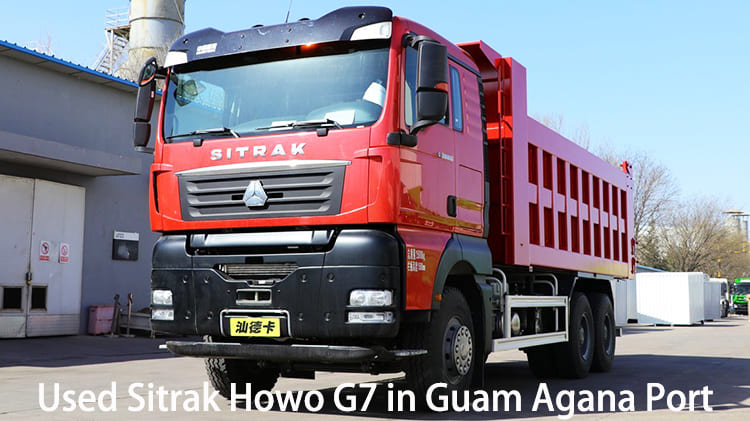 ZZ3256 Used Sitrak Howo Dump Truck G7 for Sale in Guam Agana Port