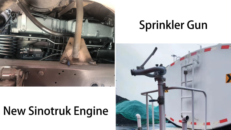 LHD Second Hand Howo 371 HP Water Tank Trucks for Sale in Guam