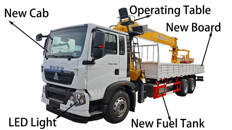 Used Howo 12 Ton Crane Truck 6x4 for Sale Near Me in Guam