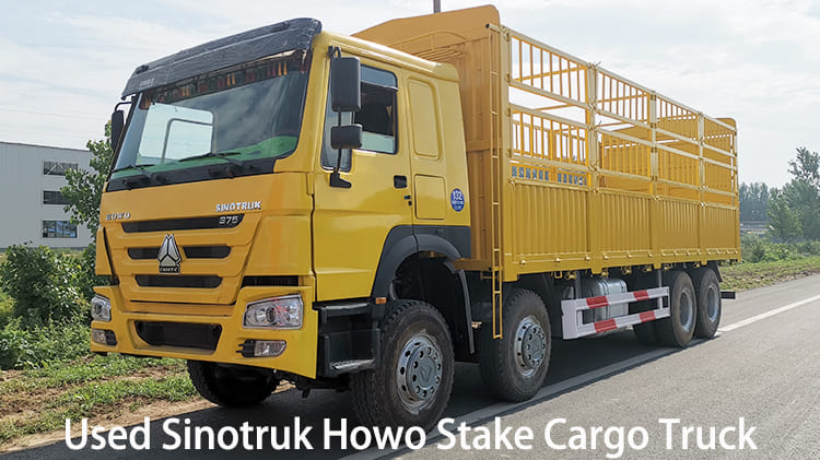 8x4 Used Sinotruk Howo Stake Cargo Truck for Sale in Guam