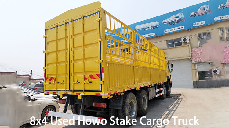8x4 Used Sinotruk Howo Stake Cargo Truck for Sale in Guam