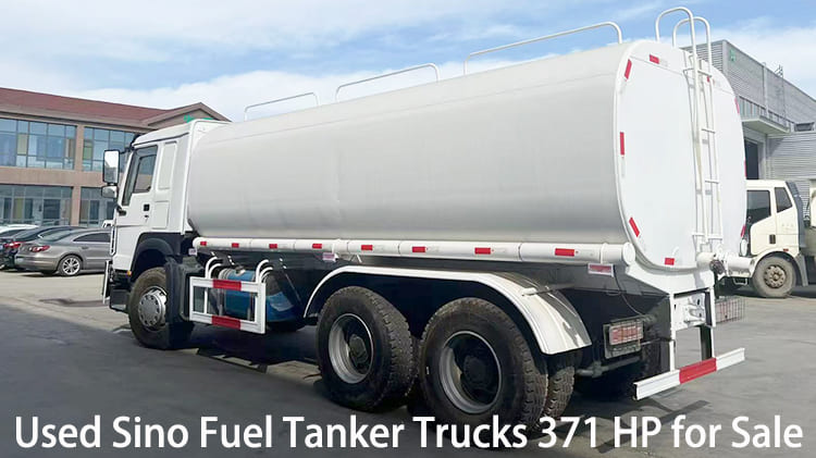 LHD Used Sino Fuel Tanker Trucks 371 HP for Sale in Guam