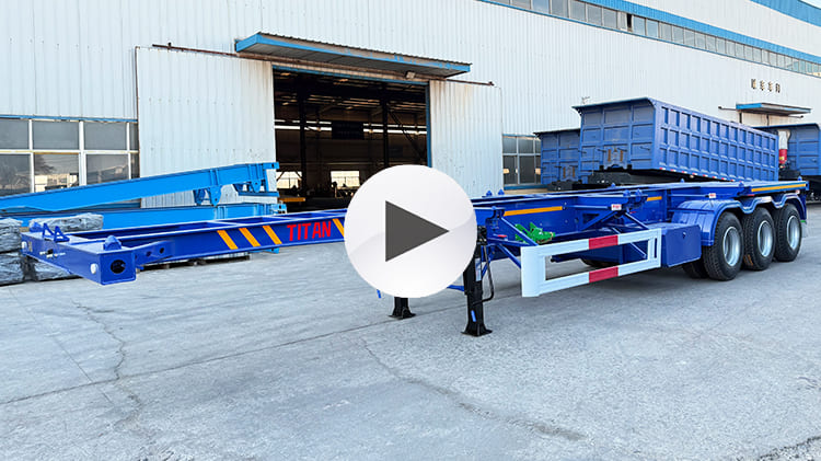 3 Axle 40 Foot Container Chassis Trailer for Sale in Guam
