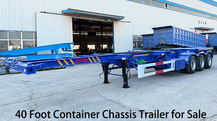 3 Axle 40 Foot Container Chassis Trailer for Sale in Guam