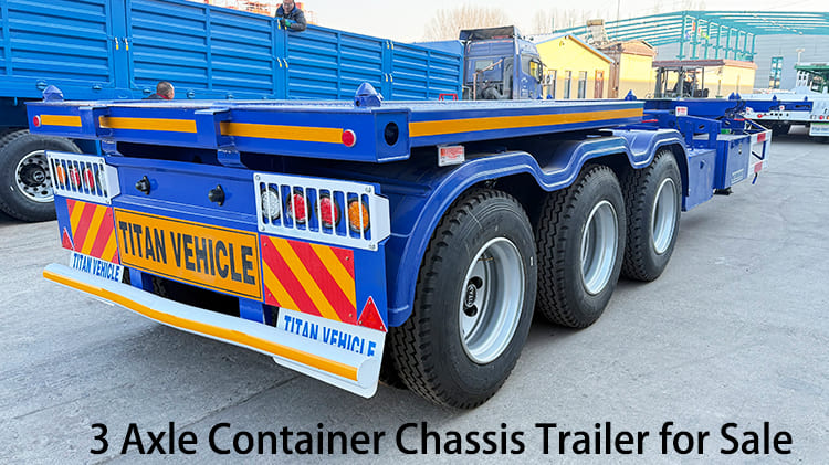 3 Axle 40 Foot Container Chassis Trailer for Sale in Guam