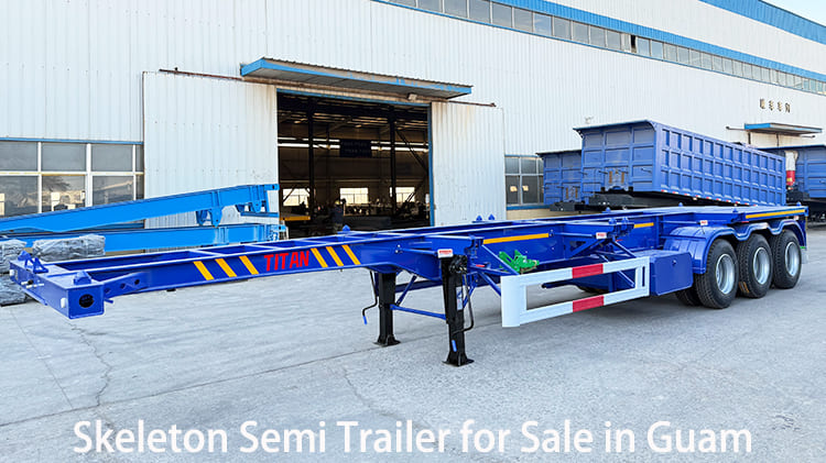 3 Axle 40 Ft Skeleton Semi Trailer for Sale in Guam
