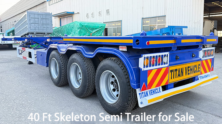 3 Axle 40 Ft Skeleton Semi Trailer for Sale in Guam