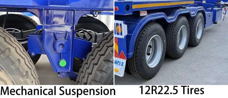 3 Axle 40 Ft Skeleton Semi Trailer for Sale in Guam