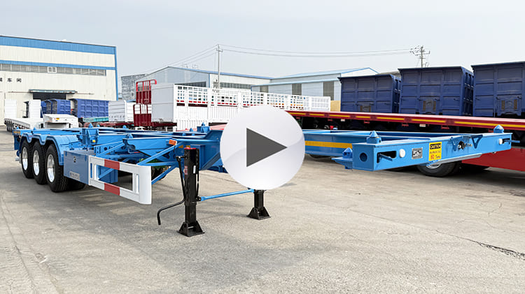 2025 New Tri Axle Skeletal Trailer for Sale in Guam Agana