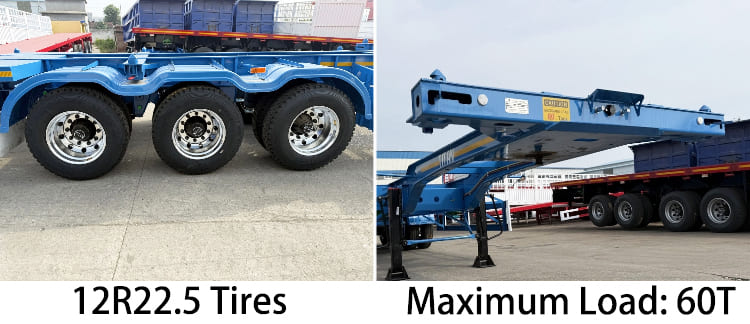 2025 New Tri Axle Skeletal Trailer for Sale in Guam Agana