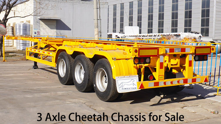 3 Axle 20 Ft Cheetah Container Chassis for Sale in Guam