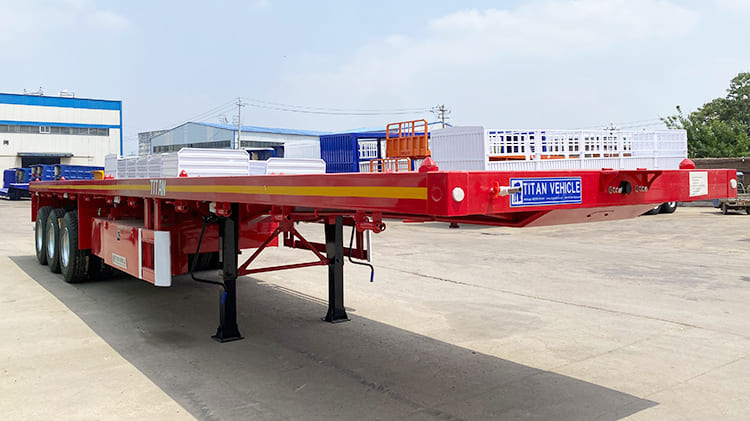 3 Axle 40 Foot Flat Bed Semi Trailer for Sale in Guam