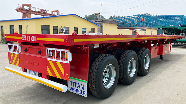 3 Axle 40 Foot Flat Bed Semi Trailer for Sale in Guam