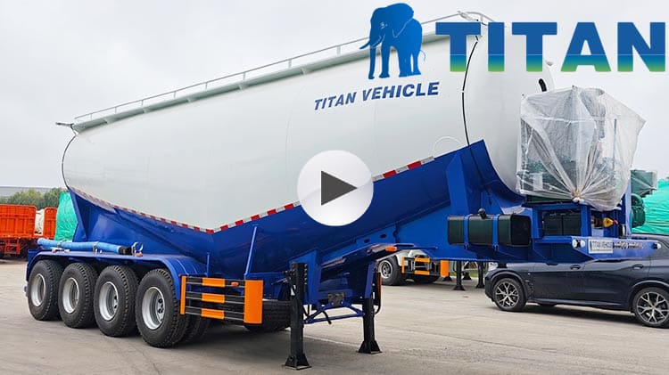 4 Axle Dry Bulk Cement Tanker Trailer for Sale in Guam