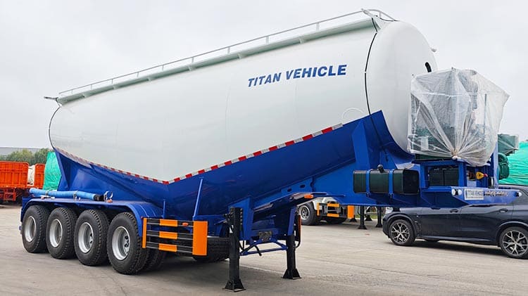 4 Axle Dry Bulk Cement Tanker Trailer for Sale in Guam