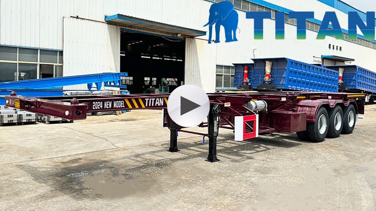 3 Axle Container Skeletal Trailer for Sale in Guam