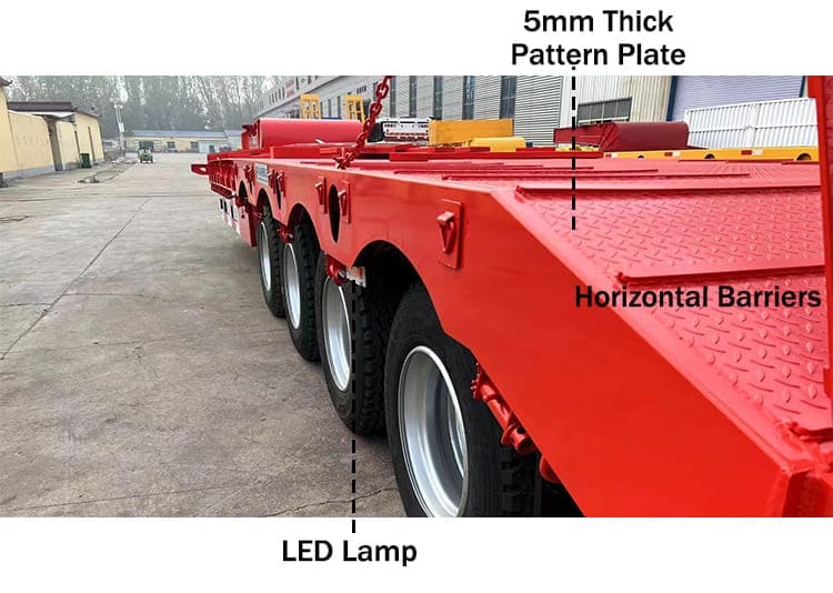 150 Ton Container Low Bed Semi Trailer for Sale in Guam