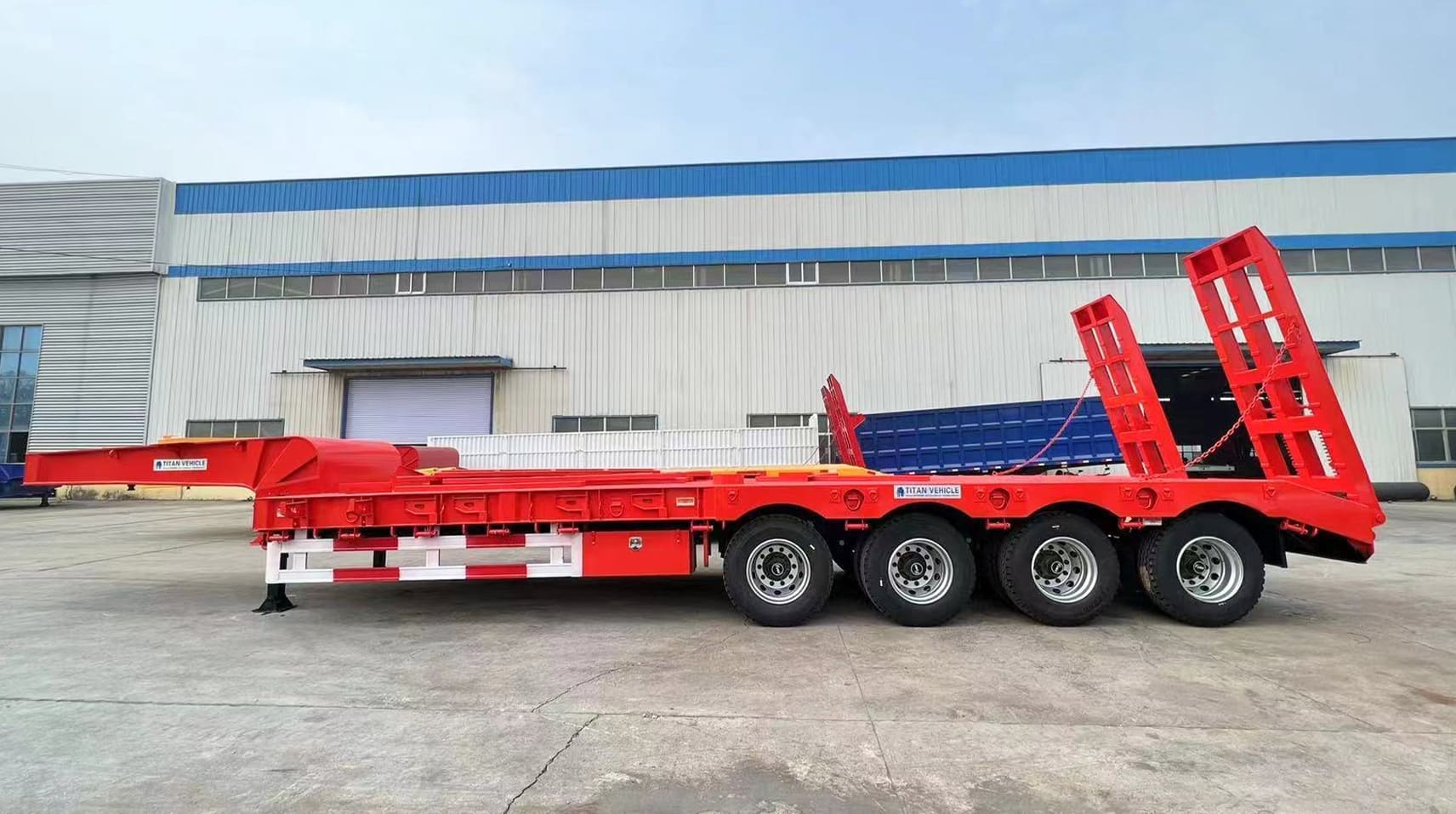 150 Ton Container Low Bed Semi Trailer for Sale in Guam